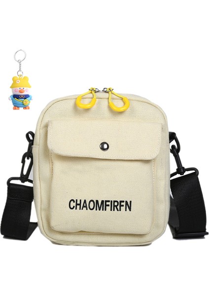 Kanvas Çanta Kadın Crossbody Küçük Çanta Moda Öğrenci Basit Omuz (Yurt Dışından)