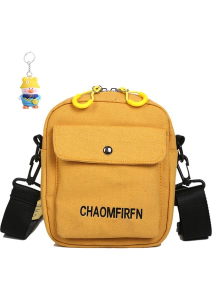Kanvas Çanta Kadın Crossbody Küçük Çanta Moda Öğrenci Basit Omuz (Yurt Dışından)
