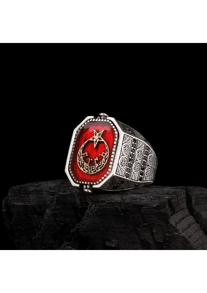 Hz Süleyman Mührü Türk Yazılı Çift Taraflı Gümüş Yüzük fırsatları