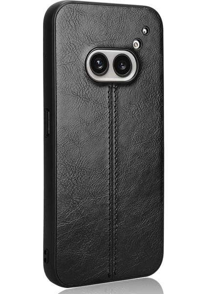 Nothing Telefon (2A) Plus/telefon (2A) Cep Telefonu Kılıfı Sığır Derisi Dokulu Şok Emici Koruma Kapağı-Siyah (Yurt Dışından) modelleri