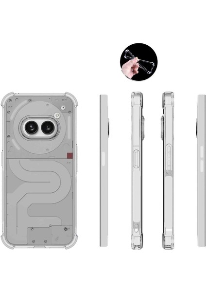 Nothing Telefon (2A) Artı/telefon (2A) Yumuşak Tpu Arka Kılıf Dört Köşe Hava Yastığı Ultra Şeffaf Telefon Kapağı (Yurt Dışından) fırsatları