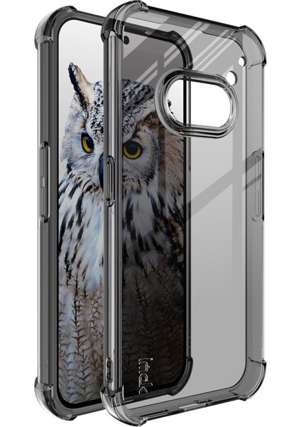 Imak Nothing Telefon (2A) Plus/telefon (2A) Şeffaf Kılıf Hava Yastığı Tasarımı Düşmeye Tpu Telefon Kapağı-Şeffaf Siyah (Yurt Dışından)
