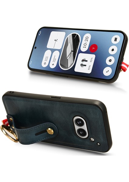 For Nothing Telefon (2A) Plus/telefon (2A) Kılıf Pu Deri+Pc+Tpu Darbeye Dayanıklı Şişe Açacağı Bel Bantlı Telefon Kılıfı-Mavi (Yurt Dışından) fırsatları