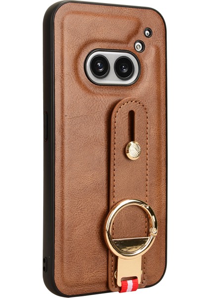 For Nothing Telefon (2A) Plus/telefon (2A) Kılıf Pu Deri+Pc+Tpu Darbeye Dayanıklı Şişe Açacağı Bel Bantlı Telefon Kılıfı-Kahverengi (Yurt Dışından) modelleri