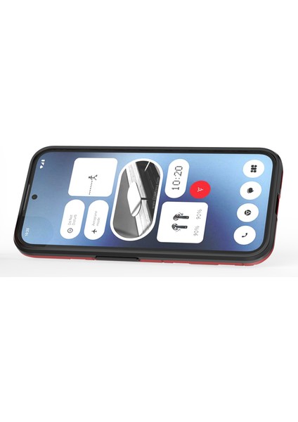 Nothing Telefon (2A) Plus/telefon (2A) Kılıfı Pc+Tpu Düşmeye Dayanıklı Kickstand Cep Telefonu Kabuğu-Siyah (Yurt Dışından) fırsatları