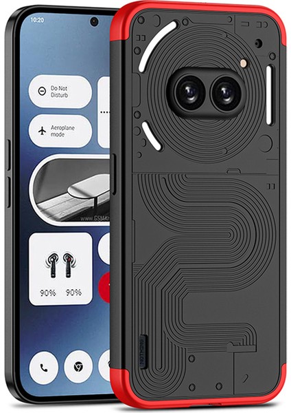 Gkk For Nothing Telefon (2A) PLUS/(2A) Kılıf Sert Pc Desen Baskı Pürüzsüz Dokunmatik Telefon Arka Kapak-Kırmızı (Yurt Dışından)