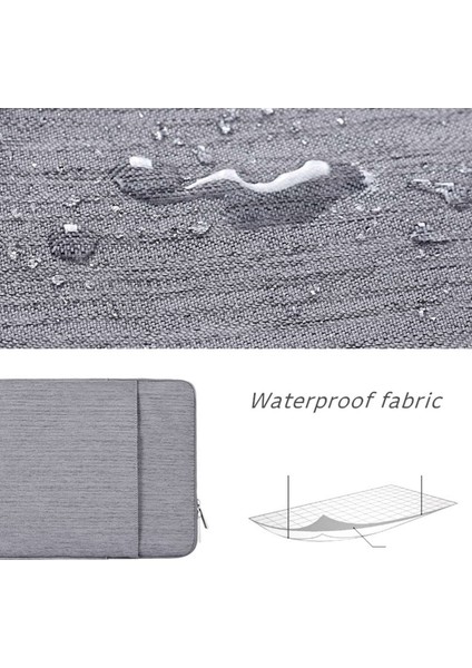 Canvasartısan L28-19 11 Inç Laptop Çantası Iş Tarzı Fermuarlı Dizüstü Koruyucu Kılıf (Yatay Tip)-Gri (Yurt Dışından) fiyatları