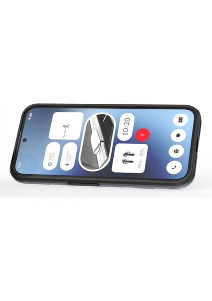 Nothing Telefon (2A) Plus/telefon (2A) Kılıfı Pc+Tpu Düşmeye Dayanıklı Kickstand Cep Telefonu Kabuğu-Siyah (Yurt Dışından) fırsatları