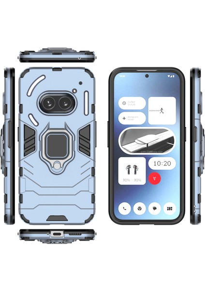 Nothing Telefon (2A) Plus/telefon (2A) Kılıfı Pc+Tpu Düşmeye Dayanıklı Kickstand Cep Telefonu Kabuğu-Siyah (Yurt Dışından) indirimleri