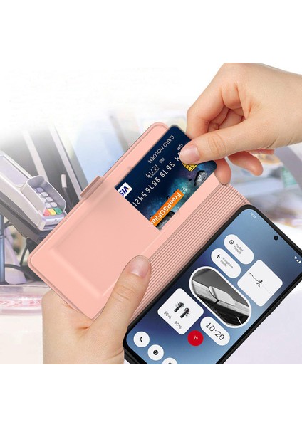 Nothing Telefon (2A) Plus/telefon (2A) Kılıfı Katlanır Stand Pu Deri Şok Emici Telefon Kapağı-Siyah (Yurt Dışından) indirimleri