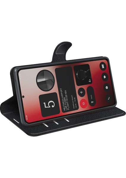 Nothing Telefon (2A) Plus/telefon (2A) Kılıf Litchi Dokulu Deri Folyo Standlı Kart Tutucu Telefon Kapağı-Gül (Yurt Dışından) modelleri