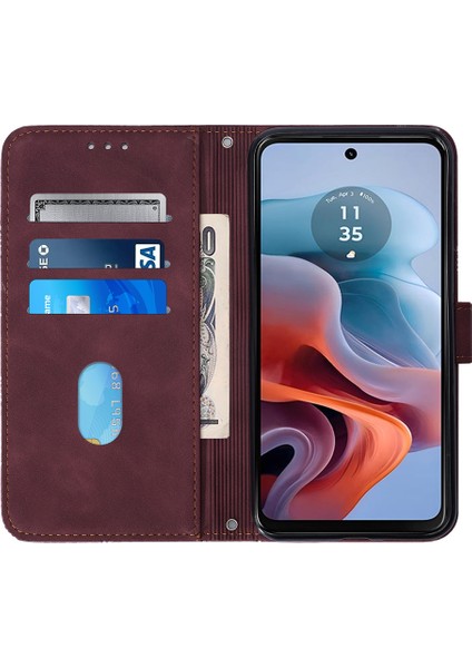 Nothing Telefon (2A) Plus/telefon (2A) El Askılı Deri Kılıf Cüzdan Standlı Telefon Kapağı-Safir (Yurt Dışından)