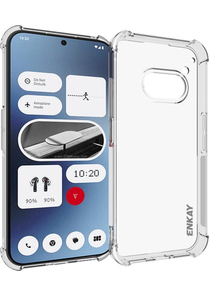 Enkay Hat Prınce For Nothing Telefon (2A) Plus/telefon (2A) Kılıf Dört Köşe Güçlendirilmiş Şeffaf Tpu Telefon Kılıfı (Yurt Dışından)