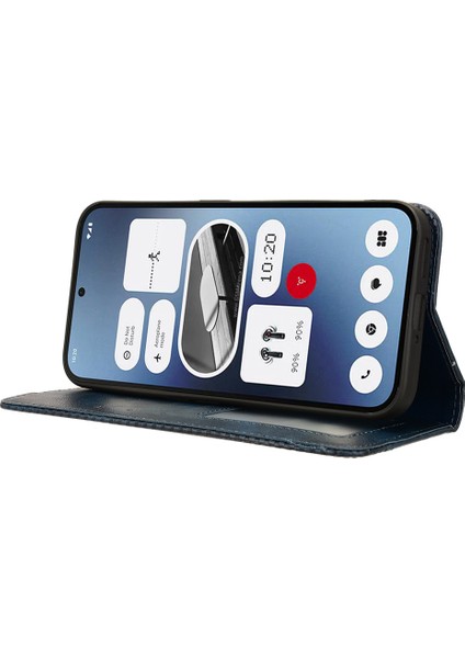 Nothing Telefon (2A) Plus/telefon (2A) Kılıfı Cüzdan Pu Deri Telefon Kılıfı Manyetik Kapanış-Siyah (Yurt Dışından) fırsatları