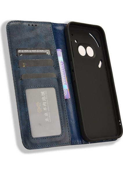 Nothing Telefon (2A) Plus/telefon (2A) Kılıfı Cüzdan Pu Deri Telefon Kılıfı Manyetik Kapanış-Siyah (Yurt Dışından) indirimleri