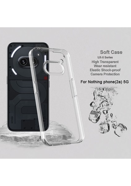 Imak Ux-5 Serisi Nothing Telefon (2A) Plus/telefon (2A) Çizilmez Şeffaf Tpu Telefon Kılıfı Düşmeyi Önleyici Telefon Kapağı-Şeffaf (Yurt Dışından) modelleri