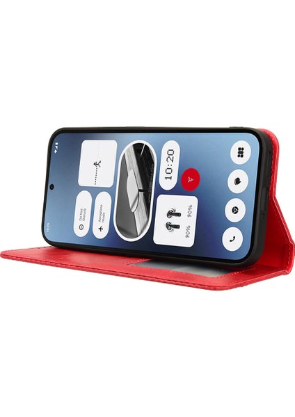 Nothing Telefon (2A) Plus/telefon (2A) Kılıfı Cüzdan Pu Deri Telefon Kılıfı Manyetik Kapanış-Siyah (Yurt Dışından) fırsatları