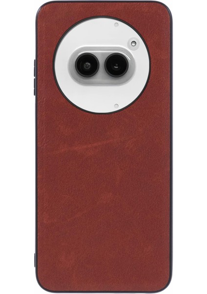 For Nothing Phone (2A) Plus/phone (2A) Kılıfı Retro Deri+Pc+Tpu Ince Arka Telefon Kapağı-Kahverengi (Yurt Dışından)