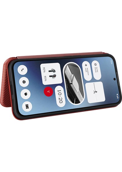 Nothing Telefon (2A) Plus/telefon (2A) Kılıfı Karbon Fiber Dokulu Pu Deri Manyetik Kapatmalı Telefon Kapağı-Siyah (Yurt Dışından) fırsatları