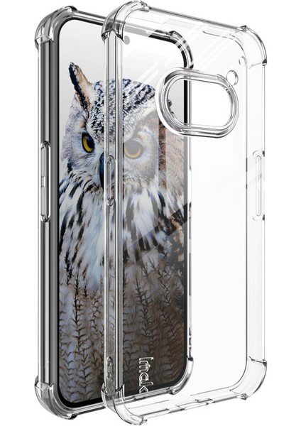 Imak Nothing Telefon (2A) Plus/telefon (2A) Şeffaf Kılıf Hava Yastığı Tasarımı Düşmeye Tpu Telefon Kapağı-Şeffaf Siyah (Yurt Dışından)