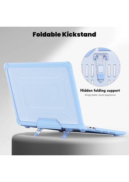 MacBook Pro 13 INÇ(2018)/(2020)/(2022)(A2338 M1/m2 A2289 A2251 A2159 A1989 A1706 A1708)PC+TPU Laptop Kılıfı-Bebek Mavisi Için (Yurt Dışından)