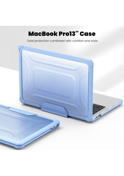 MacBook Pro 13 INÇ(2018)/(2020)/(2022)(A2338 M1/m2 A2289 A2251 A2159 A1989 A1706 A1708)PC+TPU Laptop Kılıfı-Bebek Mavisi Için (Yurt Dışından)