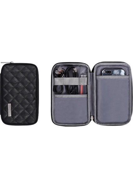 13 Inç Dizüstü Bilgisayarlar Için Taşınabilir Taşıma Çantası Litchi Doku Eşkenar Dörtgen Desenli Ince Kılıf, Küçük Çanta ile Çizilmez Kol Çantası-Siyah (Yurt Dışından) indirimleri