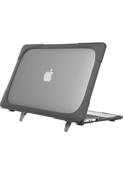 Destekleyen Stand Pc Laptop Kılıfı Koruyucu Notebook Kapağı MacBook Air 13 Inç A1932/A2179/A2337-GRI (Yurt Dışından)