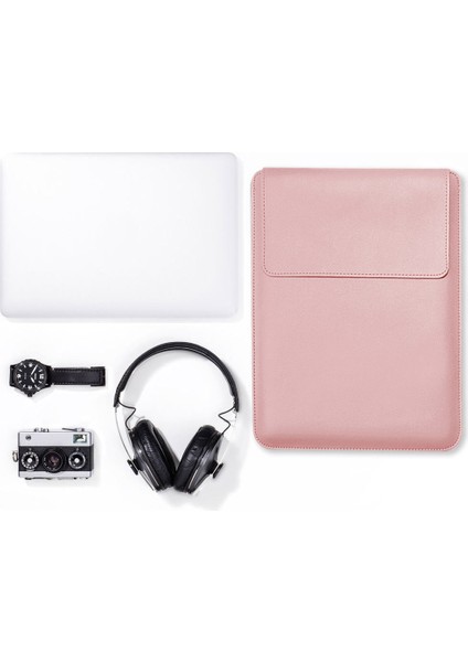 MacBook Için 13 Inç/14 Inç Dizüstü Bilgisayar Saklama Çantası Çok Fonksiyonlu Pu Deri Mouse Pad Dizüstü Bilgisayar Kol Çantası-Gül Altın (Yurt Dışından) indirimleri