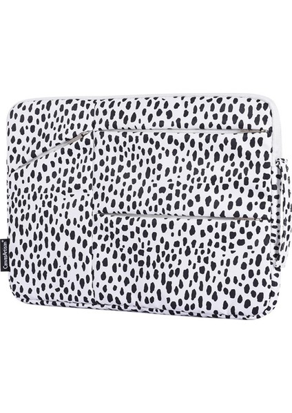 Canvasartısan H36-58 Inek Desenli Darbeye Dayanıklı Kol Çantası Çizilmez Taşıma Çantası 12 Inç Dizüstü Bilgisayarlar Için 3 Dış Torbalı (Yurt Dışından)