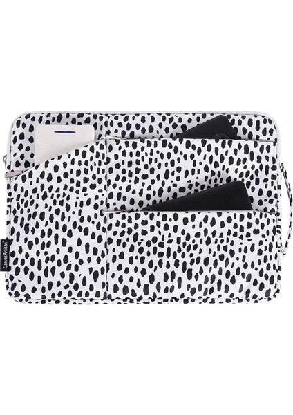 Canvasartısan H36-58 Inek Desenli Darbeye Dayanıklı Kol Çantası Çizilmez Taşıma Çantası 12 Inç Dizüstü Bilgisayarlar Için 3 Dış Torbalı (Yurt Dışından) fırsatları