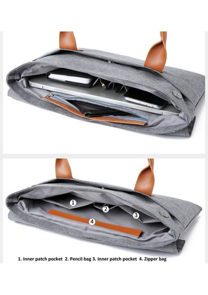 14.5-15.6 Inç Büyük Dizüstü Taşıma Çantası Oxford Kumaş Bilgisayar Pu Saplı Taşıma Çantası-Şarap Kırmızısı (Yurt Dışından) fırsatları