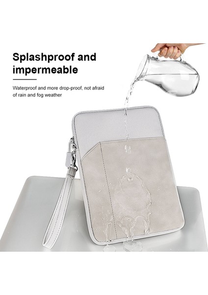 iPad 9.7-11 Inç Çizilmeye Dayanıklı Tabletler Için Fermuarlı Taşıma Çantası Askılı Kol Çantası-Açık Gri (Yurt Dışından) modelleri