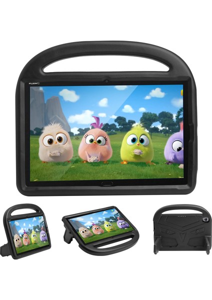 Serçe Tarzı Darbeye Dayanıklı Kickstand Eva Tablet Kabuk Huawei Mediapad M5 10(10.8quot;)/mediapad M6 10.8-Inç-Siyah (Yurt Dışından)