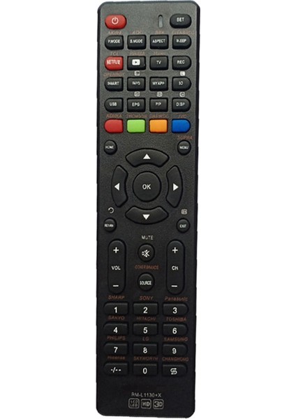 RM-L1130 +X Tv Uzaktan Kumanda Evrensel Akıra Aoc Bbk Elenbreg Prıma Openbox Thomson Daewoo Jvc Akıllı Tv (Yurt Dışından)