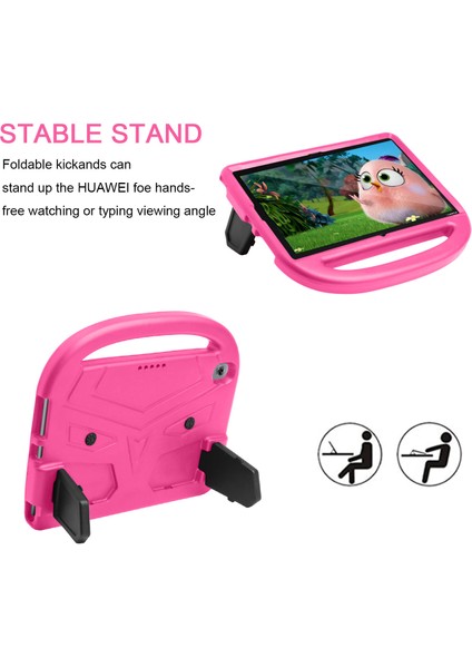 Serçe Tarzı Darbeye Dayanıklı Kickstand Eva Tablet Kabuk Huawei Mediapad M5 10(10.8quot;)/mediapad M6 10.8-Inç-Rose (Yurt Dışından) indirimleri