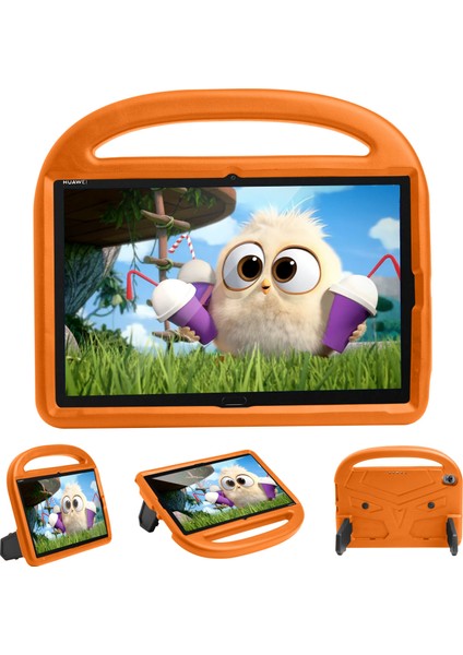 Serçe Tarzı Darbeye Dayanıklı Kickstand Eva Tablet Kabuk Huawei Mediapad M5 10(10.8quot;)/mediapad M6 10.8-Inç-Turuncu (Yurt Dışından)