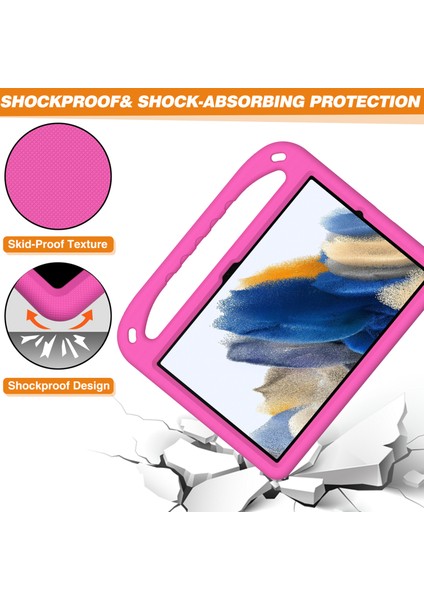 Samsung Galaxy Tab A9+ Için Kılıf Sap Tasarımı Eva Tablet Kılıfı, Kickstand-Rose ile (Yurt Dışından)