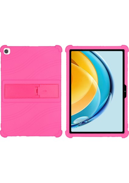 Huawei Matepad Se Için 10.4 Inç Yumuşak Silikon Tablet Kılıfı Pc Kickstand Şok Emici Tablet Kapağı-Gül (Yurt Dışından)