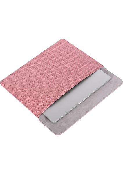Canvasartısan EL30-01 Dokuma Doku Aşınmaya Dayanıklı Dizüstü Bilgisayar Taşıma Çantası Pu Deri Çizilmeye Dayanıklı Tablet Kol Çantası 12 Inç Dizüstü Bilgisayarlar Için (Yurt Dışından)