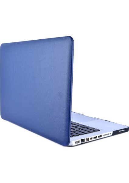 MacBook Pro 16 INÇ(2019)(A2141)-KOYU Mavi Için Tek Taraflı Pu Deri Kaplamalı Pc Kapak Kılıfı (Yurt Dışından)