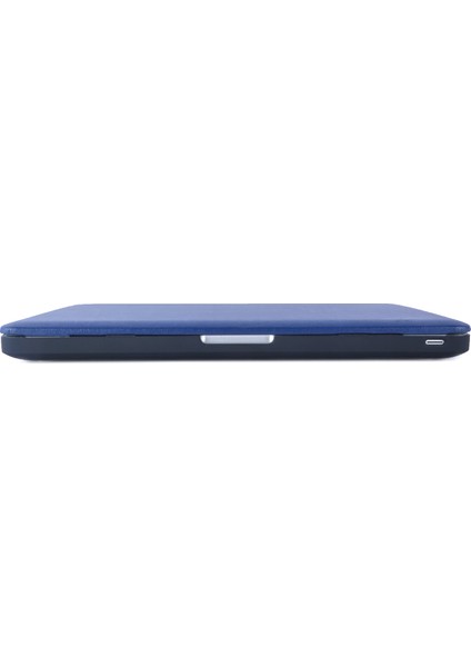 MacBook Pro 16 INÇ(2019)(A2141)-KOYU Mavi Için Tek Taraflı Pu Deri Kaplamalı Pc Kapak Kılıfı (Yurt Dışından)