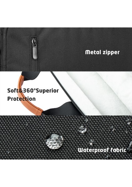 13-14 Inç Dizüstü Bilgisayar Depolama Çanta Tote Polyester + Polar Omuz Çantası Crossbody Çanta Ofis Okul Için (Yurt Dışından) modelleri