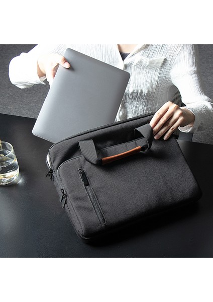 13-14 Inç Dizüstü Bilgisayar Depolama Çanta Tote Polyester + Polar Omuz Çantası Crossbody Çanta Ofis Okul Için (Yurt Dışından) indirimleri