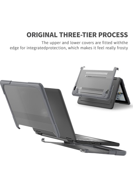 Dell Chromebook 11.6-Inç 3100/3110 Pc+Tpu Laptop Çantası Çizilmez Dizüstü Bilgisayar Üst + Alt Kapak (Yurt Dışından)