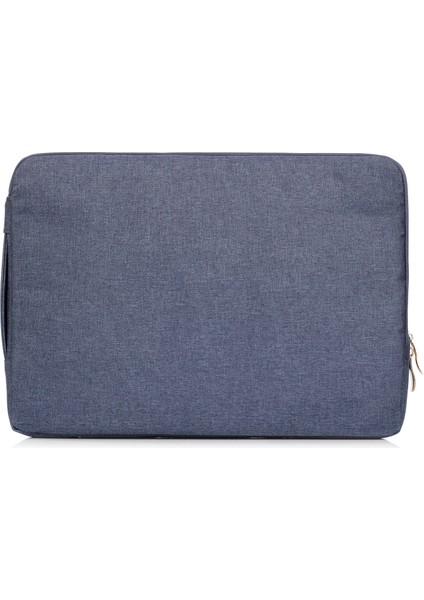13.3-Inç Kot Kumaş Notebook Çantası Kapak Saplı Laptop Çantası-Koyu Mavi (Yurt Dışından)