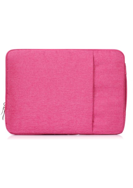 Jeans Kumaş 13,3 Inç Saplı Notebook Laptop Çantası-Gül (Yurt Dışından)