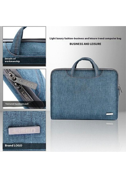 Lısen Business Style 15,6 Inç Dizüstü Bilgisayarlar Için Taşıma Çantası Mini Çantalı Taşınabilir Saklama Çantası-Koyu Mavi (Yurt Dışından) modelleri