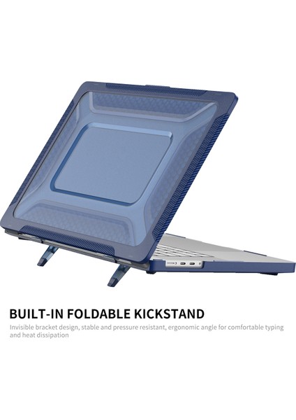 MacBook Pro 14 Inç (2021) A2442 (Abd Versiyonu) Sert Pc Kickstand Kapağı 3'ü 1 Arada Dizüstü Bilgisayar Kılıfı, Tpu Klavye Filmi + Anti-Toz Fişleri-Haki (Yurt Dışından)