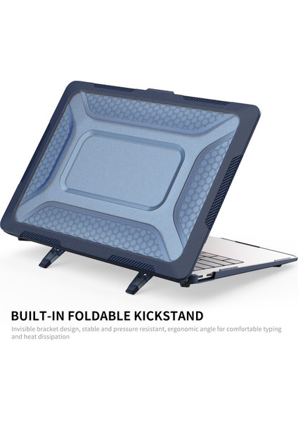 MacBook Air 13 Inç (2020) A2179/A2337 (Ab Versiyonu) Anti-Düşme Dizüstü Koruyucu Kılıf, Tpu Klavye Filmi + Toz Geçirmez Fişler-Mavi Için Darbeye Dayanıklı Kickstand Kılıf (Yurt Dışından) fiyatları